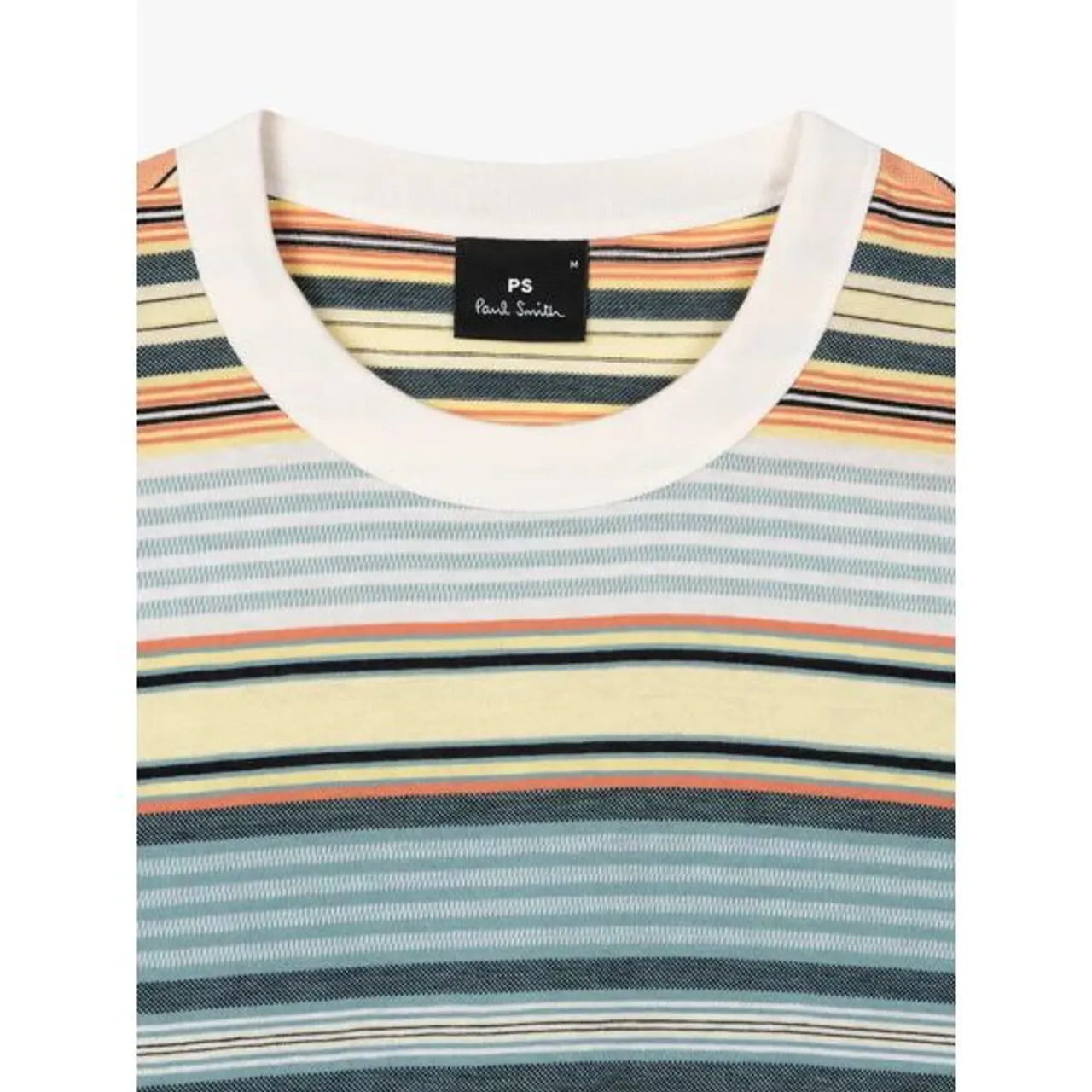 Paul Smith Stripe Short Sleeve T-Shirt, Orange/Multi - Orange/Multi - Male