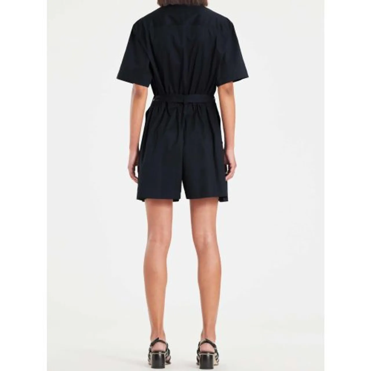 Paul Smith Womens Inky Blue Button-Up Jumpsuit