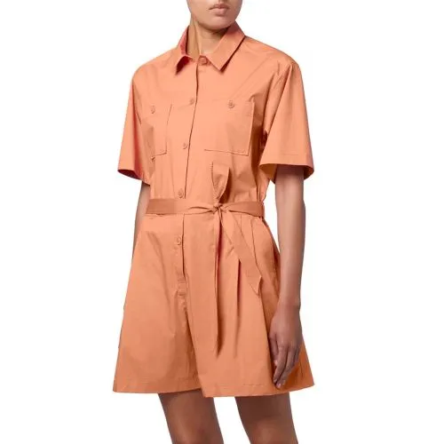 Paul Smith Womens Orange Button-Up Jumpsuit