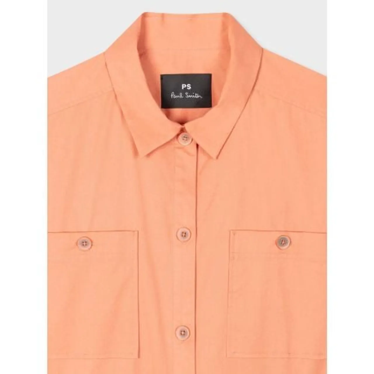 Paul Smith Womens Orange Button-Up Jumpsuit