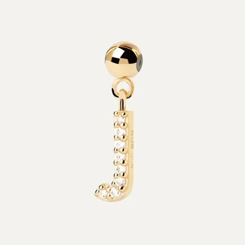 PDPAOLA Gold Plated Letter J Charm