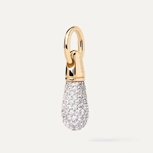 PDPAOLA Gold Plated Pave Drop Pendant