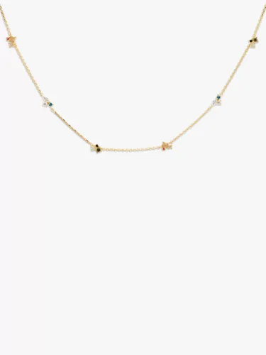 PDPAOLA La Palette Chain Necklace, Gold/Multi - Gold/Multi - Female