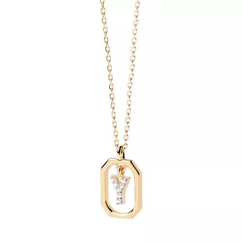 PDPAOLA Necklaces - Mini Letter Y Necklace - gold - Necklaces for ladies