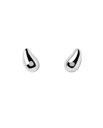 PDPAOLA Silver Drop Earrings - Silver