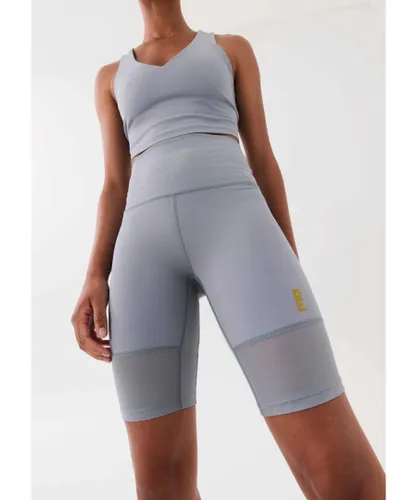 P.E Nation PE Womens Full Count Short in Grey Recycled polyester