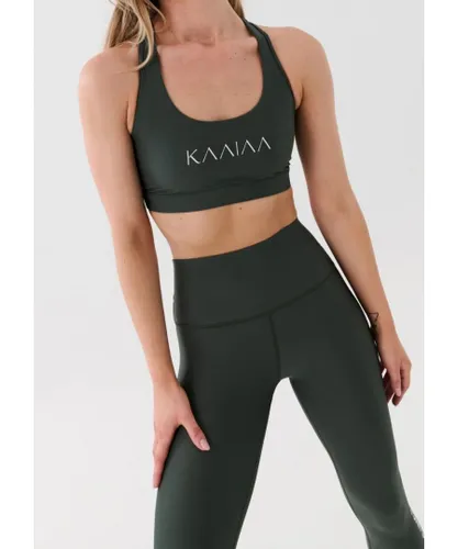 P.E Nation PE Womens Kaaiaa X Recycled Poly Sports Bra in Grey Recycled polyester