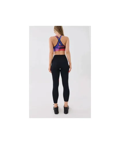 P.E Nation PE Womens Rewind Sports Bra in Print - Multicolour Recycled polyester