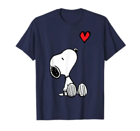Peanuts Heart Sitting Snoopy T-Shirt