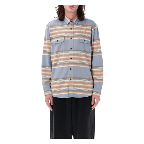 Pendleton , Men's Clothing Shirts Soft Indigo Stripe Ss24 ,Multicolor male, Sizes: