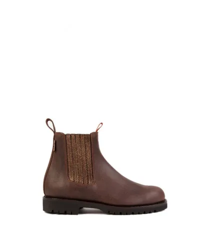 Penelope Chilvers Oscar Leather Womens Chelsea Boots - Chocolate