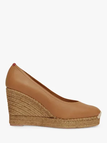 Penelope Chilvers Scoop Court Espadrille Shoes, Tan - Brown - Female