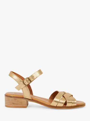 Penelope Chilvers Shepherdess Leather Sandals - Gold - Female