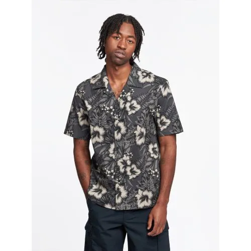Penfield Mens Black Hawaiian Short Sleeve Shirt