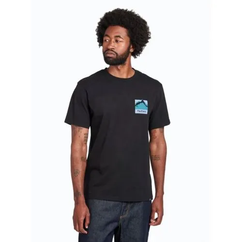 Penfield Mens Black Penfield Mountain Scene Back Graphic T-Shirt