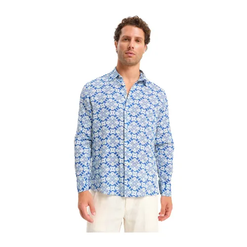 Peninsula , Linen Summer Shirt ,Multicolor male, Sizes: