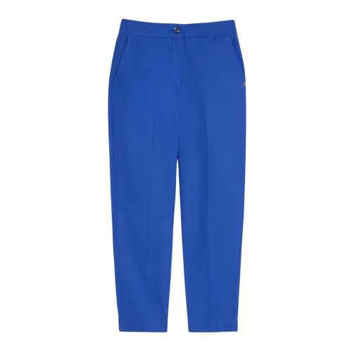 Pennyblack , Slim Popeline Striped Pants ,Blue female, Sizes: