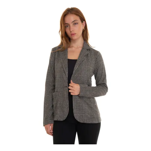 Pennyblack , Spinett1 Jersey Jacket with 1 Button ,Gray female, Sizes: