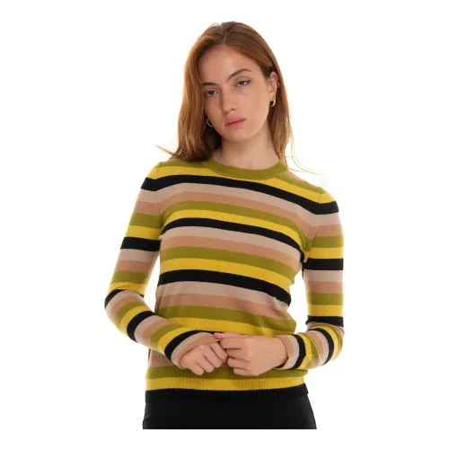 Pennyblack , Striped Round-Neck Pullover ,Multicolor female, Sizes: