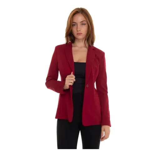 Pennyblack , Tarocchi Jacket, 1-Button, Stretch Jersey ,Red female, Sizes: