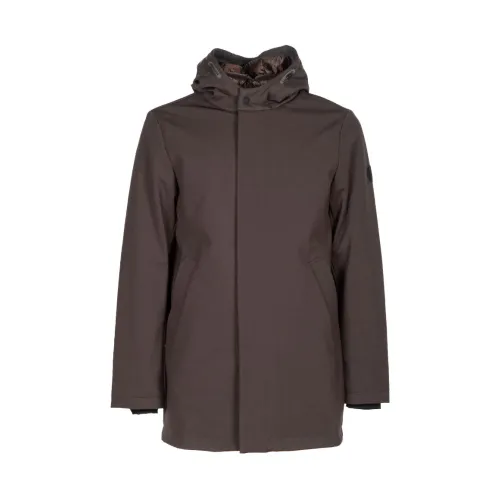 People of Shibuya , Brown Softy Jacket with Adjustable Hood ,Brown male, Sizes: