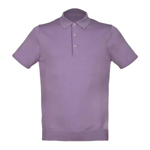 People of Shibuya , Lilac Cotton Nito Polo Shirt ,Purple male, Sizes: