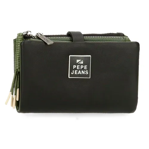 Pepe Jeans Bea Wallet with Black Card Holder 14.5x9x2 cm