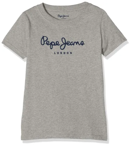 Pepe Jeans Boy's Art N T-Shirt Grey Marl