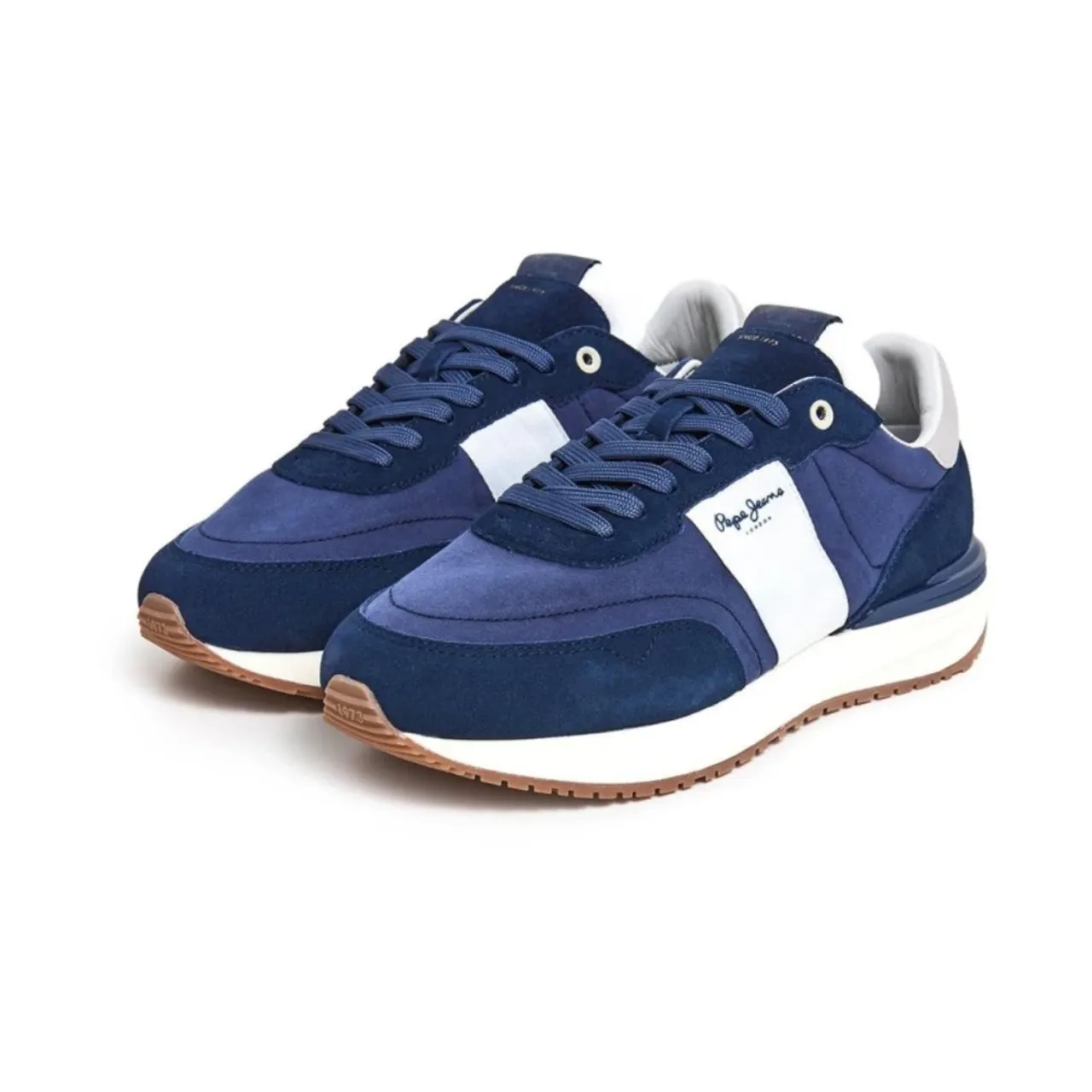 Pepe Jeans , Buster Tape Sneakers ,Blue male, Sizes: