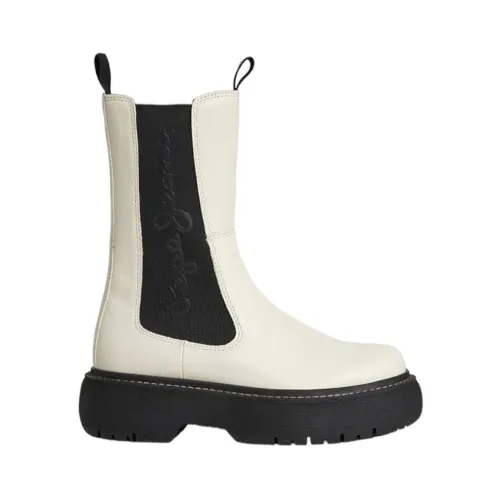Pepe Jeans , Chelsea Boots ,White female, Sizes: