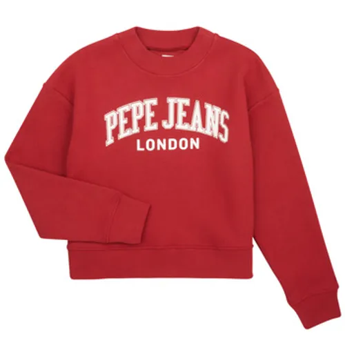 Pepe jeans  ELISABETH  girls's Children's Sweatshirt in Red