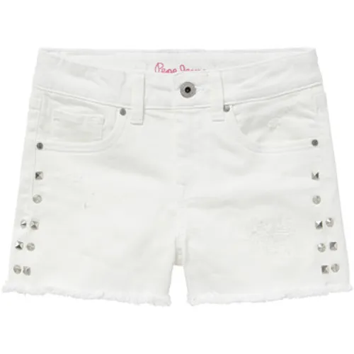 Pepe jeans  ELSY  girls's Children's shorts in White