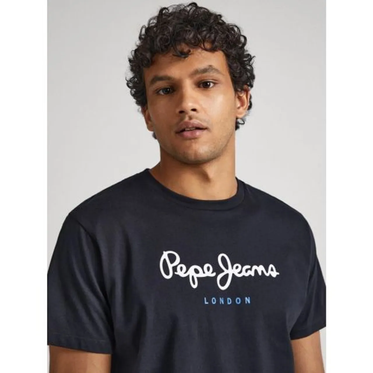 Pepe Jeans Mens Black Eggo T-Shirt