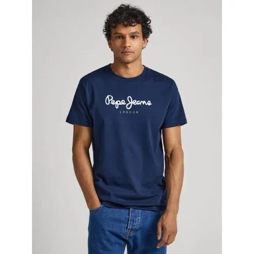 Pepe Jeans Mens Navy Eggo T-Shirt