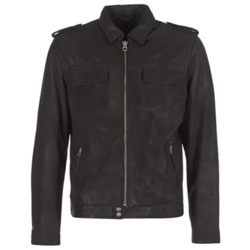 Pepe jeans  NARCISO  men's Leather jacket in Black