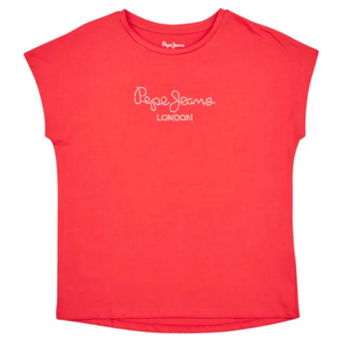 Pepe jeans  NURIA  girls's Children's T shirt in Red