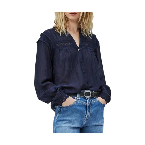 Pepe Jeans , Shirt Albertina_Pl303938 ,Blue female, Sizes: