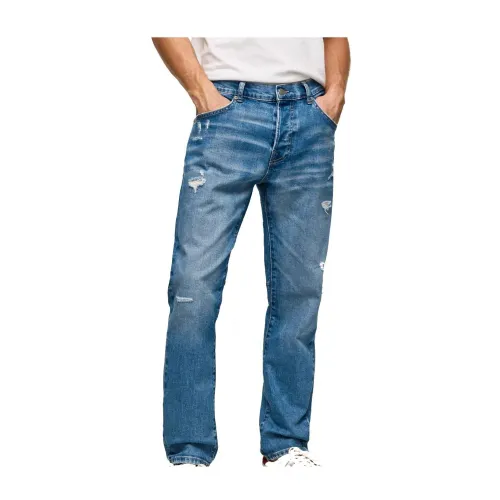 Pepe Jeans , Straight Jeans ,Blue male, Sizes: