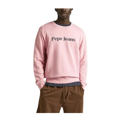 Pepe Jeans , Sweatshirts ,Pink male, Sizes:
