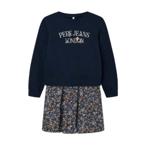 Pepe Jeans , Tessa Dress - Vibrant Floral Design ,Multicolor female, Sizes: