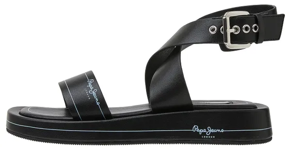 Pepe Jeans Women's Summer LOGY Semi Wedge Sandals