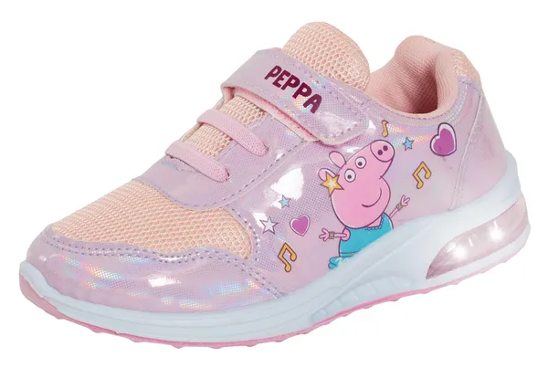 Peppa Pig Girls Light Up Trainers Pink/White EU 29 / UK 11