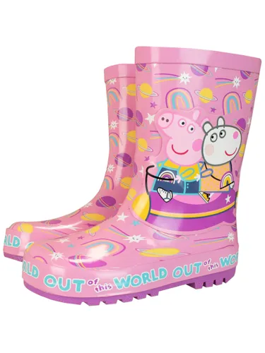 Peppa Pig Girls Wellington Boots Pink 10
