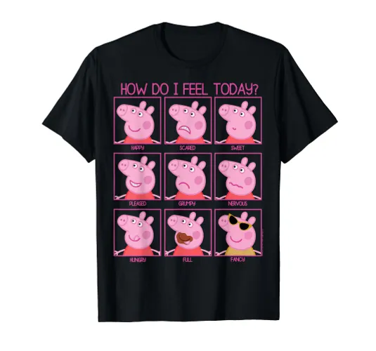 Peppa Pig How Do I Feel Today T-Shirt
