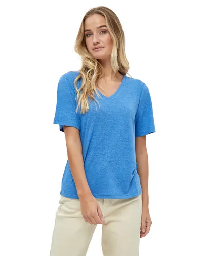 Peppercorn Marina V-Neck T-Shirt | Blue T Shirts For Women