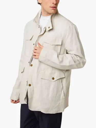 Peregrine Malvern Linen Jacket, Natural - Natural - Male