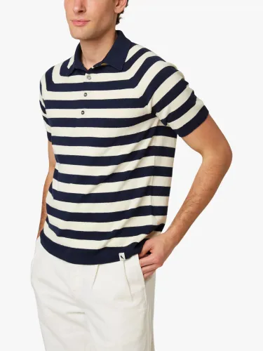 Peregrine Rugby Polo Shirt, Navy/White - Navy/White - Male
