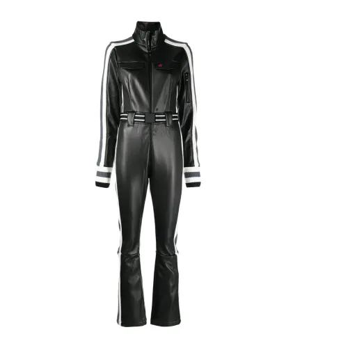 Perfect Moment , Crystal Soft Shell Ski Jumpsuit ,Black female, Sizes: