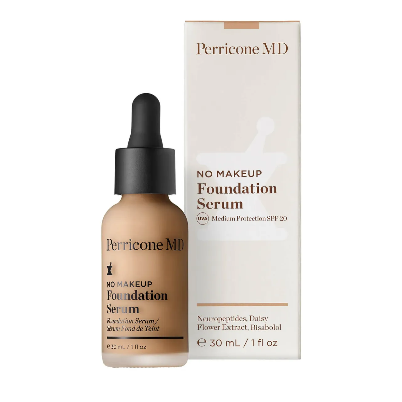 Perricone MD No Makeup Foundation Serum Broad Spectrum SPF20 30ml (Various Shades) - 4 Buff