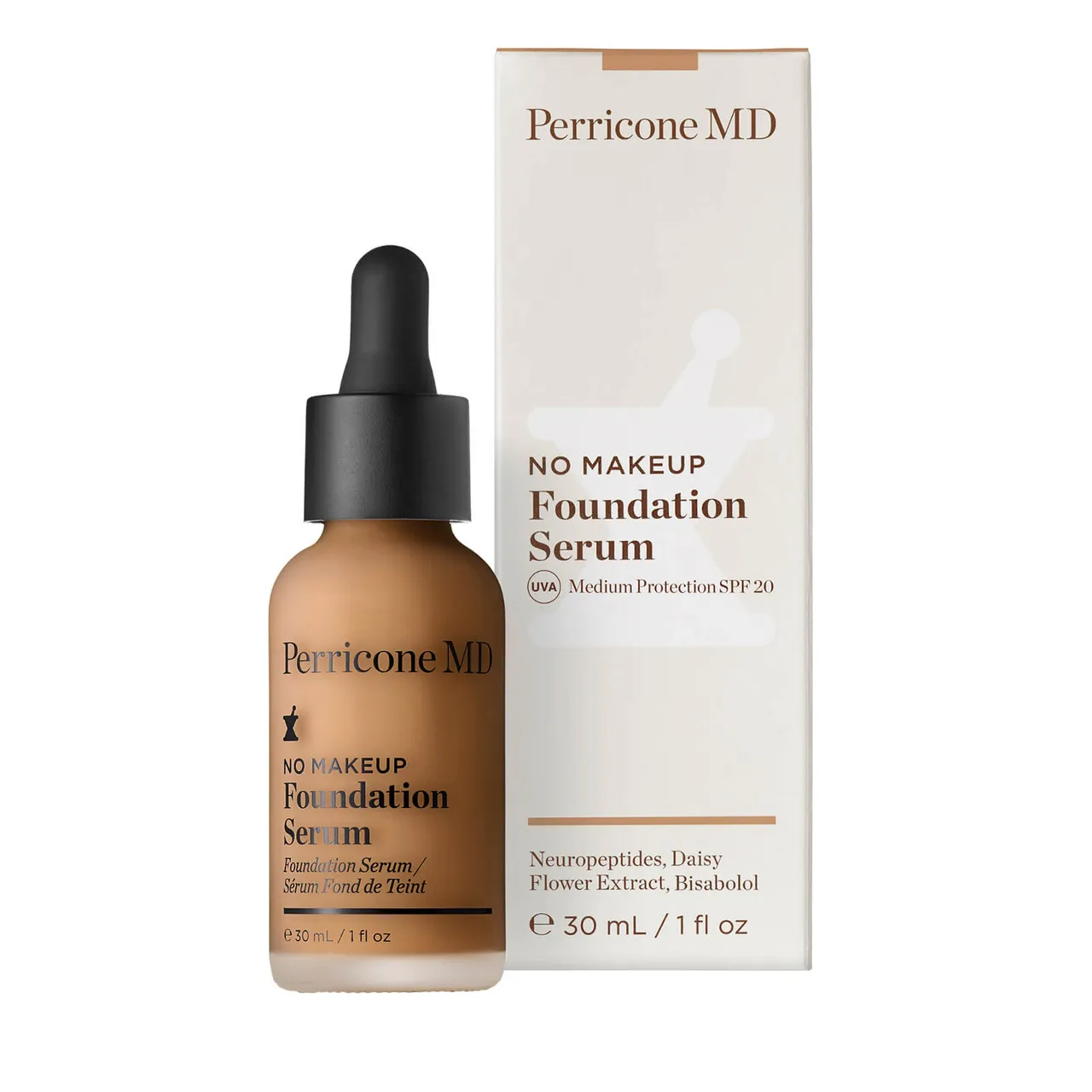 Perricone MD No Makeup Foundation Serum Broad Spectrum SPF20 30ml (Various Shades) - 7 Tan